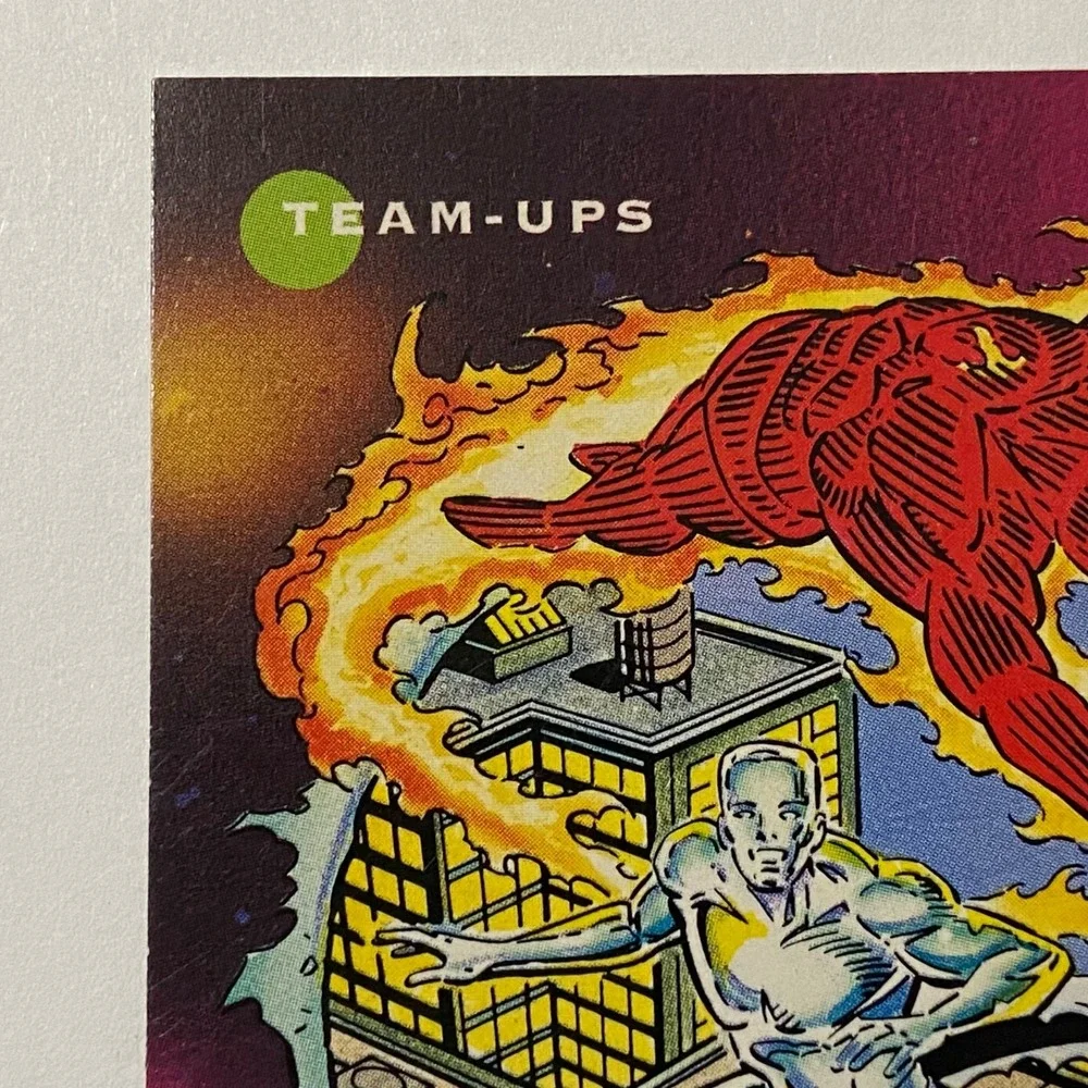 Vintage Marvel Universe 1992 Iceman Human Torch Team-Up X-Men Impel Card #82 GUC